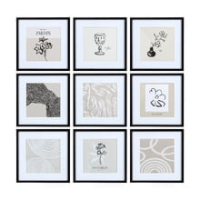 9 Piece Contemporary Gallery Wall Set
